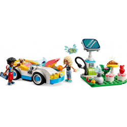 Klocki LEGO 42609 Samochód elektryczny i stacja ładowania FRIENDS